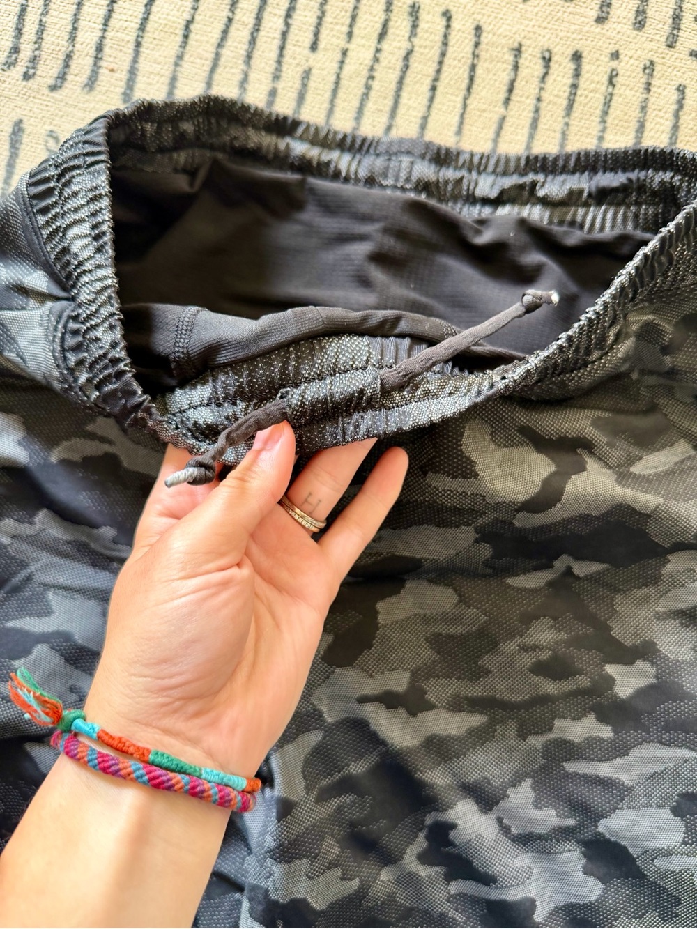 Men's Camouflage Lululemon Pace Breaker Shorts - Picture 3 of 6